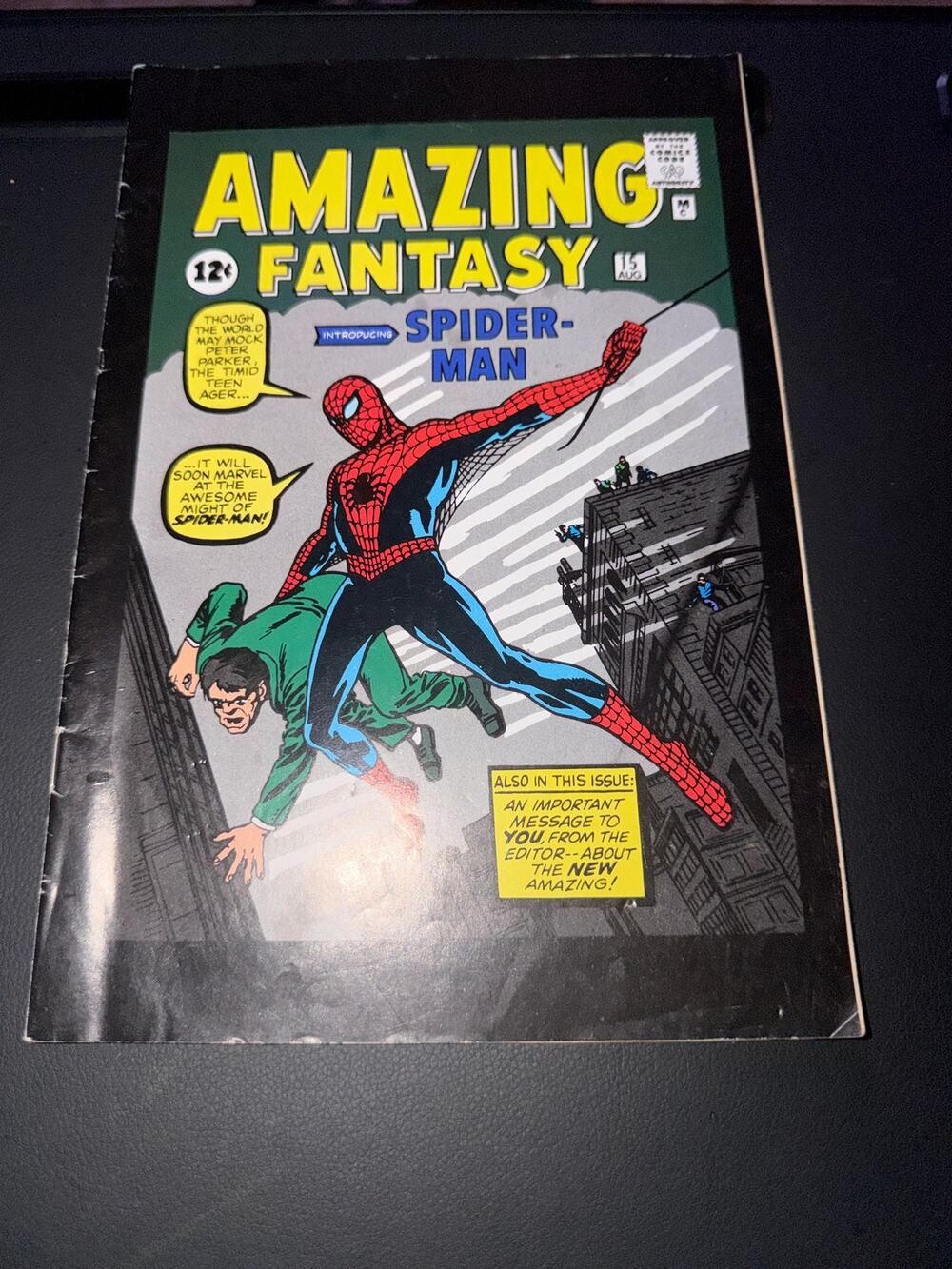 Amazing Fantasy #15 2001 Toy Biz Reprint Spider-Man 1st Appearance Marvel